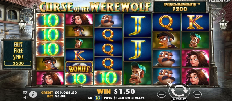 Curse of the Werewolf Megaways