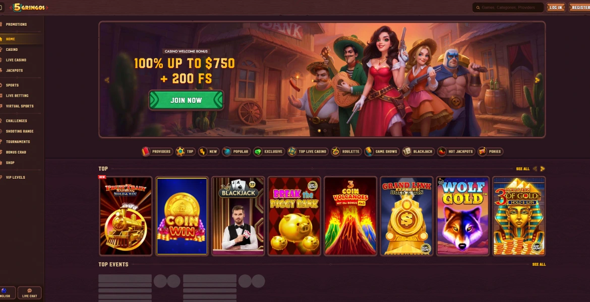 5gringos casino login Australia