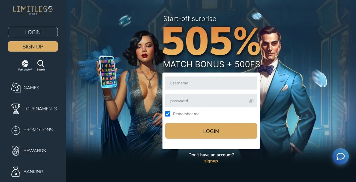 Casino main page