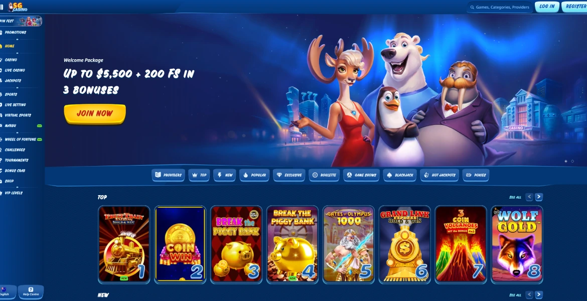 SG Casino login