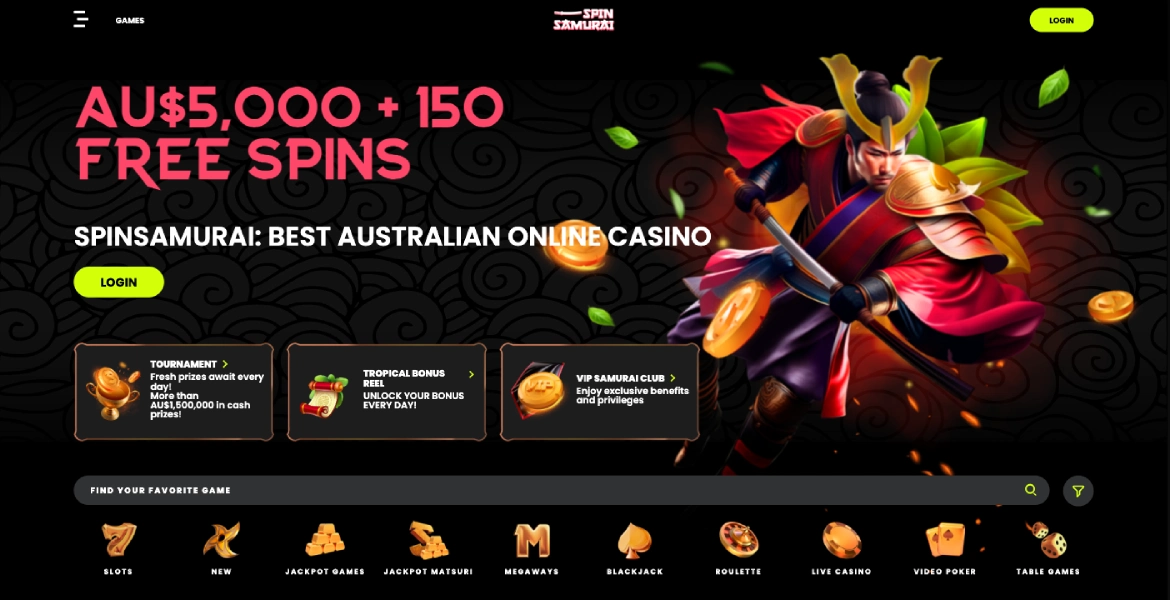 spin samurai casino login