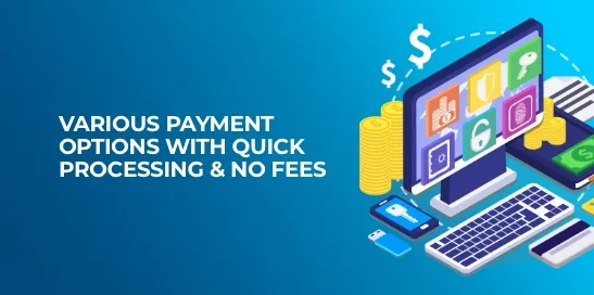 Various payment options offering rapid cashouts