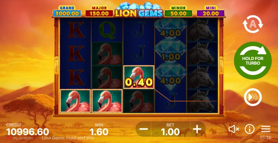 Lion Gems Hold and Win